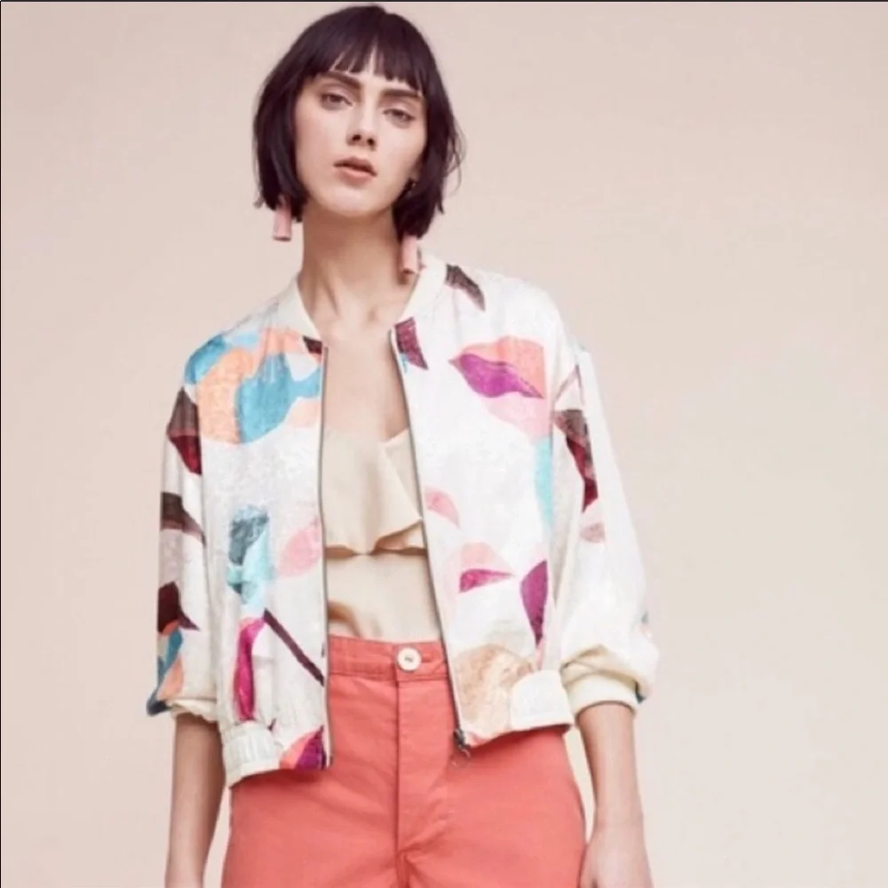 Anthropologie Multicolor Patterned Jacket - Picture 2 of 7